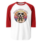 3/4 sleeve raglan shirt  | Hund Good Vibes 8