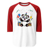 3/4 sleeve raglan shirt  | Panda Geburtstag 8