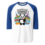 3/4 sleeve raglan shirt | PANDA-TRAVELS 7