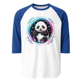 3/4 sleeve raglan shirt  | PANDA PLANET 7