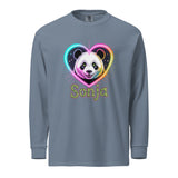 Garment-dyed heavyweight long-sleeve shirt | PANDA SONYA 5