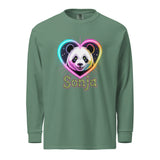Garment-dyed heavyweight long-sleeve shirt | PANDA SONYA 7