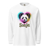 Garment-dyed heavyweight long-sleeve shirt | PANDA SONYA 13