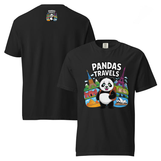 Unisex garment-dyed heavyweight t-shirt | PANDA-TRAVELS