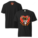 Unisex garment-dyed heavyweight t-shirt | DOG LOVE 1