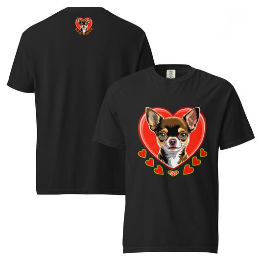 Unisex garment-dyed heavyweight t-shirt | DOG LOVE
