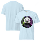 Unisex garment-dyed heavyweight t-shirt | PANDA MIT KOPFHÖRER 10