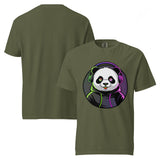 Unisex garment-dyed heavyweight t-shirt | PANDA MIT KOPFHÖRER 7