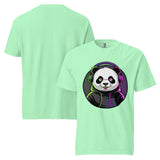 Unisex garment-dyed heavyweight t-shirt | PANDA MIT KOPFHÖRER 9