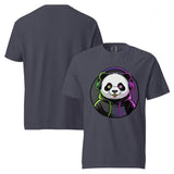 Unisex garment-dyed heavyweight t-shirt | PANDA MIT KOPFHÖRER 5