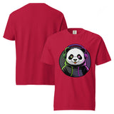 Unisex garment-dyed heavyweight t-shirt | PANDA MIT KOPFHÖRER 3
