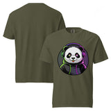 Unisex garment-dyed heavyweight t-shirt | PANDA MIT KOPFHÖRER 6