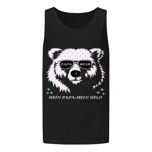 Unisex garment-dyed tank top | PAPA BEAR