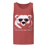 Unisex garment-dyed tank top | PAPA BEAR 6