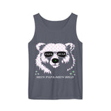 Unisex garment-dyed tank top | PAPA BEAR 16