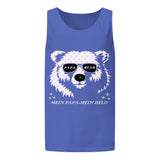 Unisex garment-dyed tank top | PAPA BEAR 7
