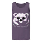 Unisex garment-dyed tank top | PAPA BEAR 4