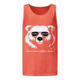 Unisex garment-dyed tank top | PAPA BEAR 10