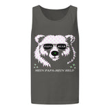 Unisex garment-dyed tank top | PAPA BEAR 3