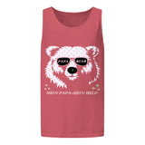 Unisex garment-dyed tank top | PAPA BEAR 8