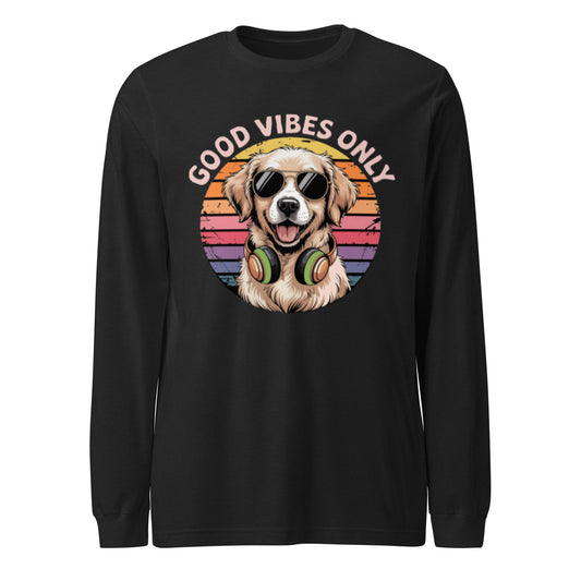 Unisex Long Sleeve Tee  | Hund Good Vibes