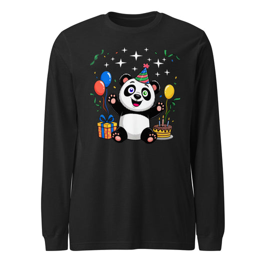 Unisex Long Sleeve Tee  | Panda Geburtstag