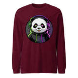 Unisex Long Sleeve Tee | PANDA MIT KOPFHÖRER 7