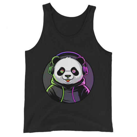 Unisex Tank Top | PANDA MIT KOPFHÖRER