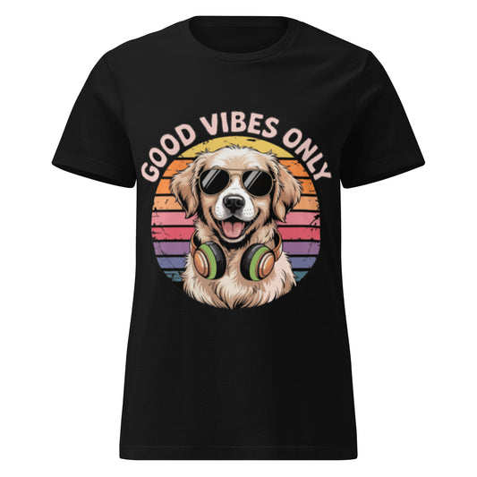 Women’s basic softstyle t-shirt  | Hund Good Vibes