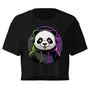 Women’s crop top | PANDA MIT KOPFHÖRER