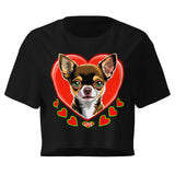 Women’s crop top | DOG LOVE 1