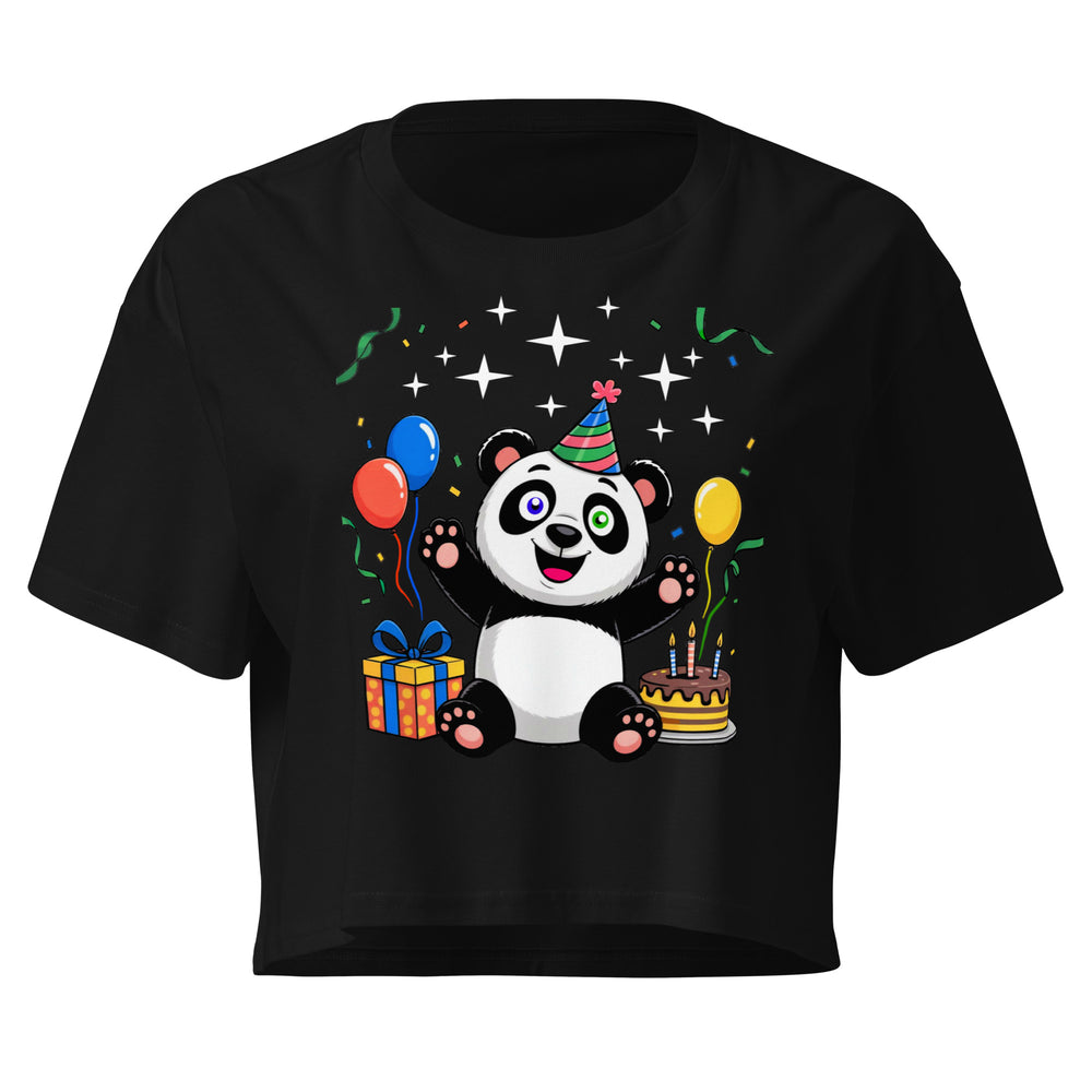 Women’s crop top  | Panda Geburtstag