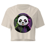 Women’s crop top | PANDA MIT KOPFHÖRER 11