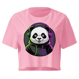 Women’s crop top | PANDA MIT KOPFHÖRER 7
