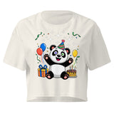 Women’s crop top  | Panda Geburtstag 17