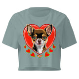 Women’s crop top | DOG LOVE 3