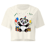 Women’s crop top  | Panda Geburtstag 15