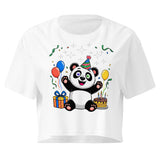 Women’s crop top  | Panda Geburtstag 19