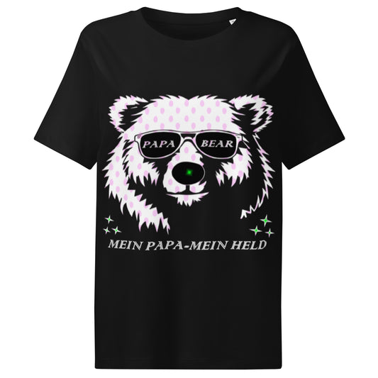 Women’s organic ribbed neck t-shirt | PAPA BEAR