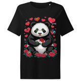 Women’s organic ribbed neck t-shirt | PANDO LOVE 2