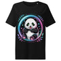 Women’s organic ribbed neck t-shirt | PANDA PLANET
