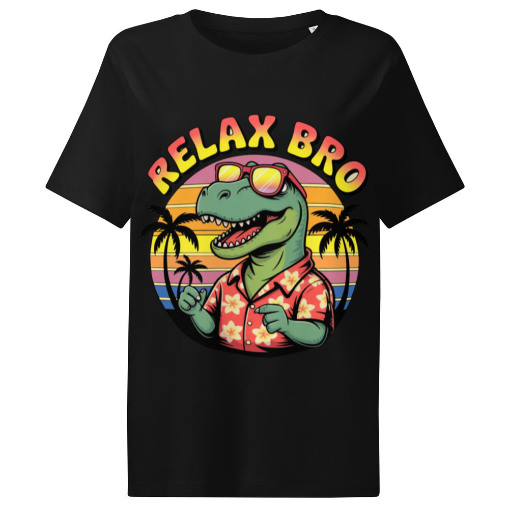 Women’s organic ribbed neck t-shirt | BRO RELAX