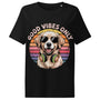 Women’s organic ribbed neck t-shirt  | Hund Good Vibes