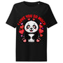 Women’s organic ribbed neck t-shirt | Panda Liebe
