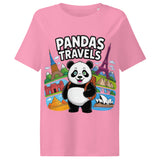 Women’s organic ribbed neck t-shirt  | PANDA-TRAVELS 5