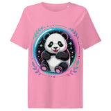 Women’s organic ribbed neck t-shirt | PANDA PLANET 9