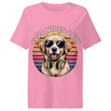 Women’s organic ribbed neck t-shirt  | Hund Good Vibes 9