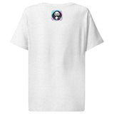 Women’s organic ribbed neck t-shirt | PANDA PLANET 16