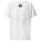 Women’s organic ribbed neck t-shirt  | Hund Good Vibes 16