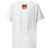 Women’s organic ribbed neck t-shirt | DOG LOVE 16